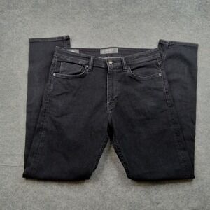 Revtown Jeans Mens 33x32 Black Decade Denim Stretch Straight Leg Casual Pants